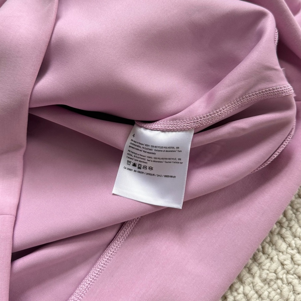 Lululemon Softstreme Perfectly Oversized Cropped Crew in Pink - Size 4 - Picture 6 of 8